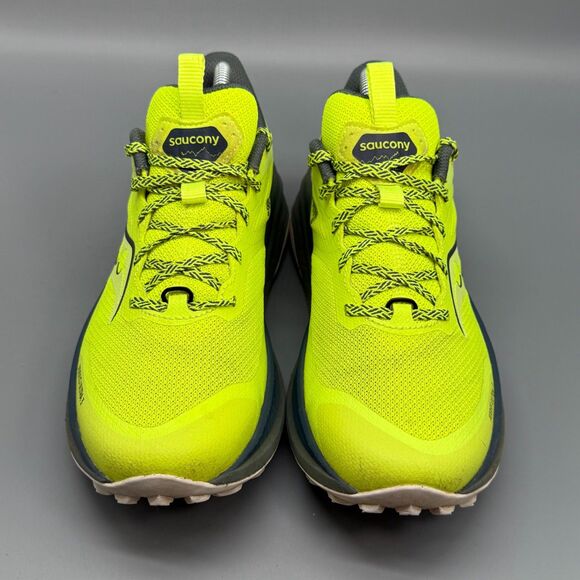 Saucony Xodus Ultra 3 Men's 8 Citron Yellow Athletic Trail Running Sneakers - Picture 2 of 10